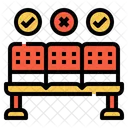 Sentarse Mantener Distancia Distanciarse Icon