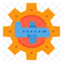 Mantenimiento de aviones  Icono