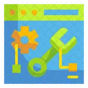 Mantenimiento De Sitios Web Reparacion Llave Inglesa Icono