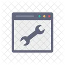 Mantenimiento De Sitios Web Servicio Web Llave Inglesa Icono