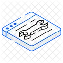 Mantenimiento del sitio web  Icono