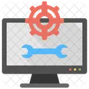 En Linea Mantenimiento Computadora Icono