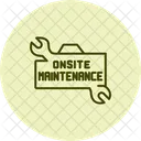 Mantenimiento En Sitio En Sitio Mantenimiento Icono