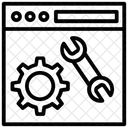 Mantenimiento De Sitios Web Desarrollo Web Configuracion Web Icono