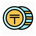 Tenge Cazaquistao Internacional Ícone