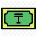 Tenge Nota Pais Ícone
