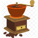 Manual Coffee Grinder Made Of Wood Manual Grinder Coffee Grinder Icon