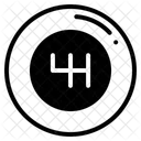 Manueller Schalthebel Manuelles Getriebe Symbol