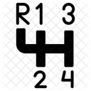 Manueller Schalthebel Symbol