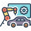 Manufactured Factory Automation Icon