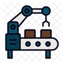 Manufacturing Robot Production Icon