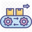 Factory Machine Manufacturing Icon