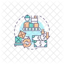 Manufacturing line  Icon