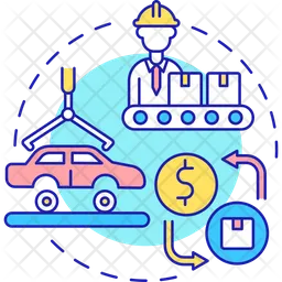 Manufacturing model  Icon