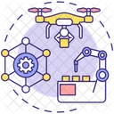 Manufacturing Robot Drone Icon