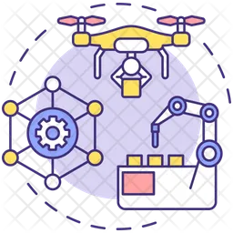 Manufacturing robots  Icon