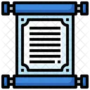 Manuscript Poetry Paper Scroll Icon