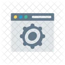 Pagina Da Web Manutencao Configuracao Ícone