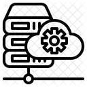 Manutencao De Servidor Em Nuvem Rede Configuracao Ícone