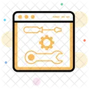 Manutencao De Sites Ferramentas Web Servicos De Sites Ícone
