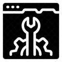Ferramentas De Site Configuracao Web Servico Web Ícone