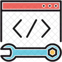 Manutencao De Sites Desenvolvimento Web Configuracao Web Ícone
