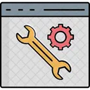 Manutencao De Tela Configuracoes De Tela Configuracoes Da Web Ícone