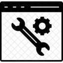 Manutencao De Tela Configuracoes De Tela Configuracoes Da Web Ícone