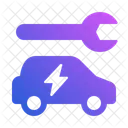 Manutencao De Veiculos Eletricos Transporte Carro Eletrico Ícone