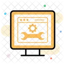 Manutencao De Sites Ferramentas Web Servicos De Sites Ícone