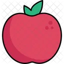 Icono Plano De Ilustracion De Frutas De Scout Con Contorno Coloreado Icono