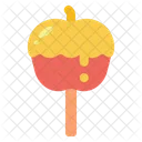 Manzana de caramelo  Icono