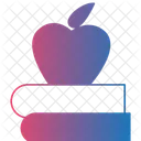 Manzana En Libro Icon