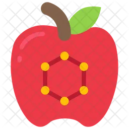 Fruta de manzana  Icono