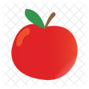 Manzana Icono De Regreso A La Escuela Objeto De Decoracion Icono