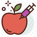 Manzana Inyectada Fruta Inyectada Inyectada Icon