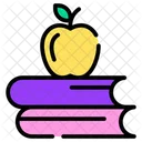 Manzana y libro  Icono