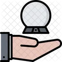 Mão de bola de cristal  Ícone