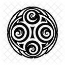 Koru Maori Remolino Mandala Icono