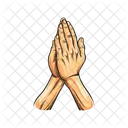 Maos Orando Orar Religiao Ícone