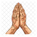 Maos Orando Orar Religiao Ícone