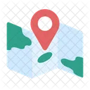 Travel Map Location Icono