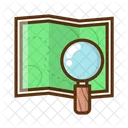 Map Magnifying Glass Location Icon