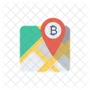 Map Bitcoin Location Icon