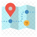 Map Pin Route Icon