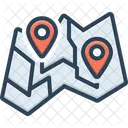 Map Delineation Route Icon