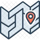 Map Delineation Route Icon