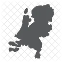 Netherlands Netherland Geography Icon