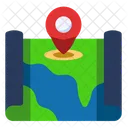Map Paper Map World Icon