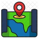 Map Paper Map World Icon